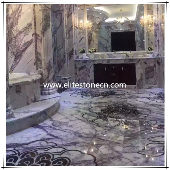 ES-M18 lilac marble for indoor decoration