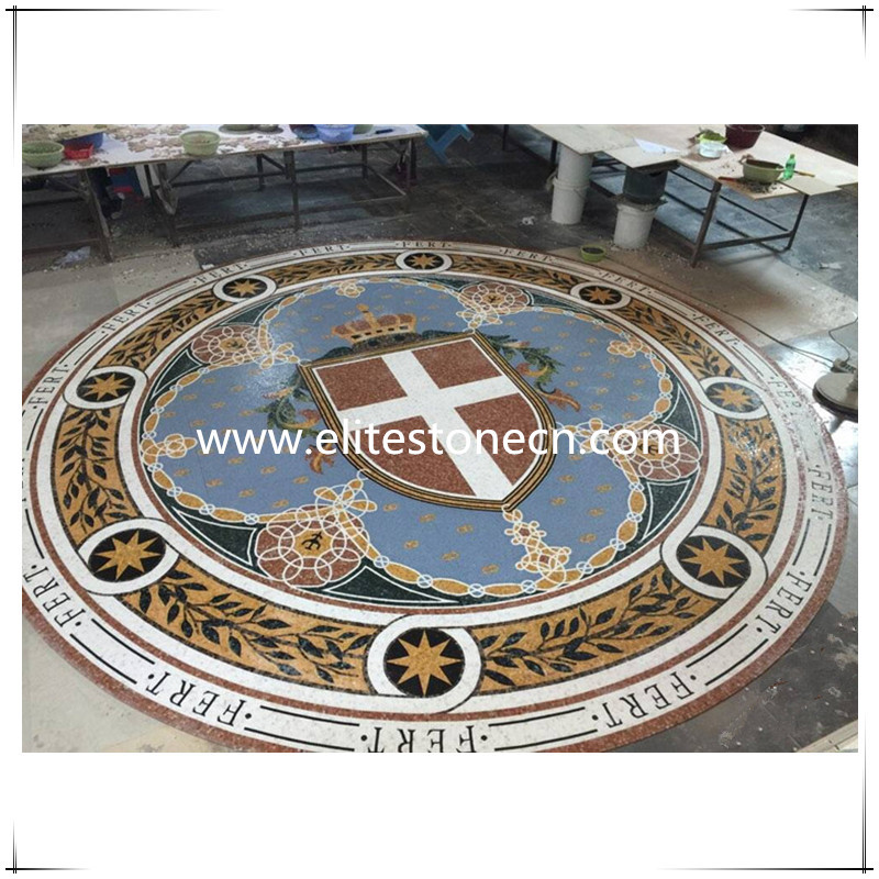 Wholesale round marble mosaic floor medallions patterns