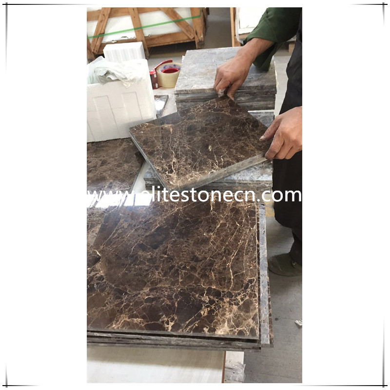 ES-M05 dark emperador squared marble stone tile