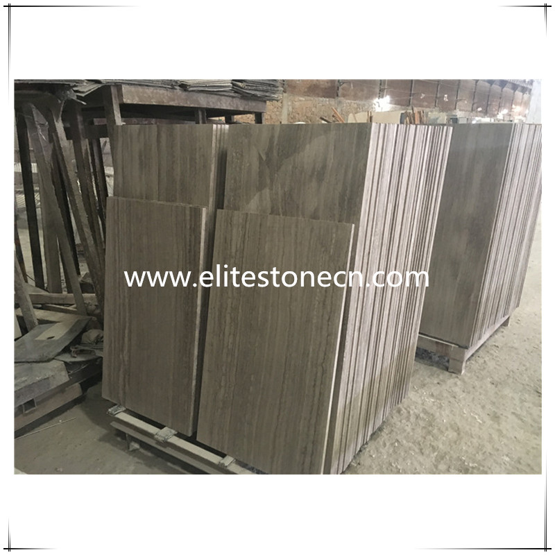 ES-M07 Grey wood vein look marble floor tile 