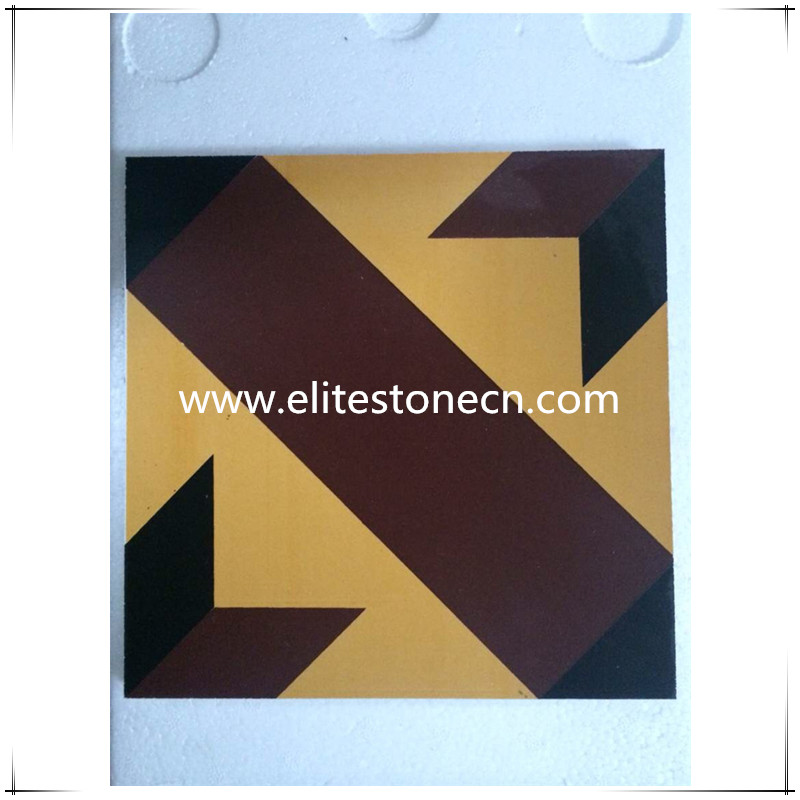  ES-E21 Cement Encaustic Chelsea Pattern Tile
