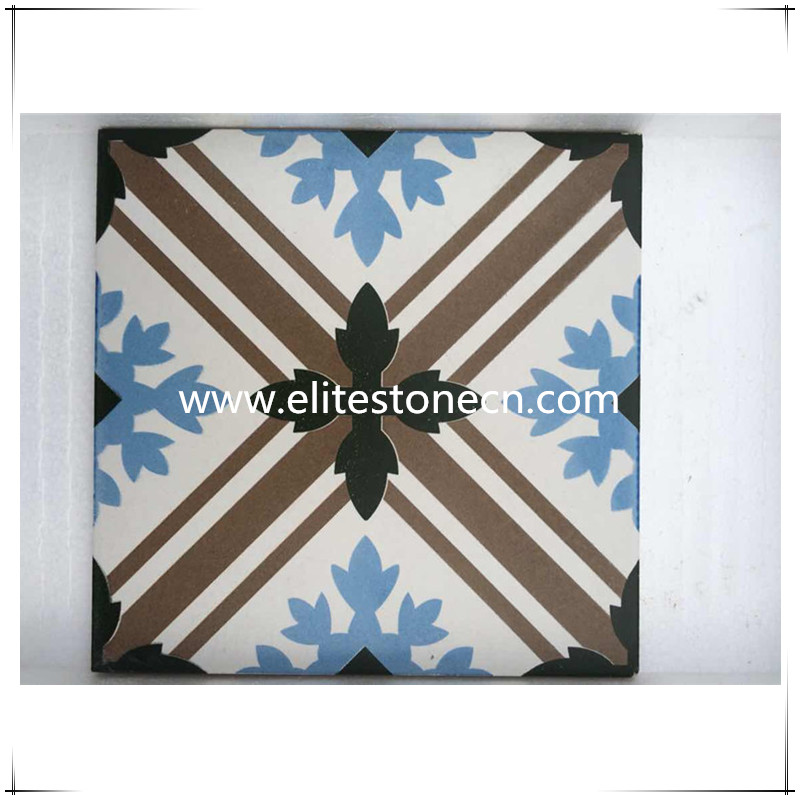 ES-E40 China factory wholesale building materials non-slip floor tiles cement tile 20x20