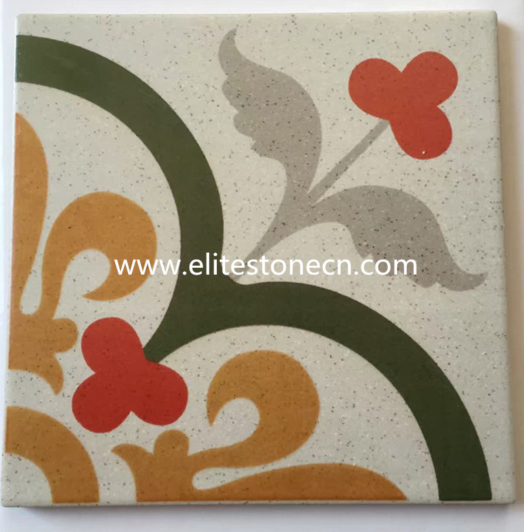 ES-E33 non-slip high quality antique encaustic cement tile