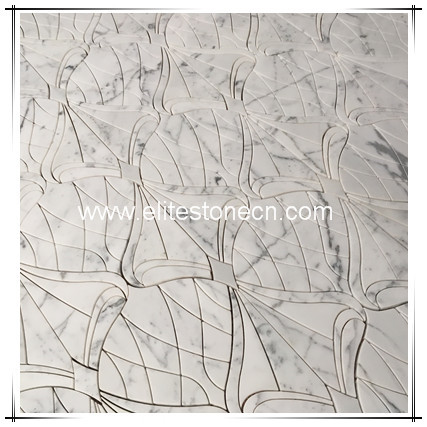 ES-W228 Decorative Wall Tiles Premium Mosaics Tile Back Splash for Kitchen White Marble Mosaic Tile
