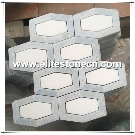 ES-W166 The long Octagon marble mosaic for wall decoration