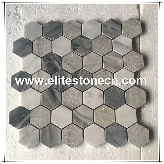 ES-R30 China Supplier Hexagon Marble Mosaic 