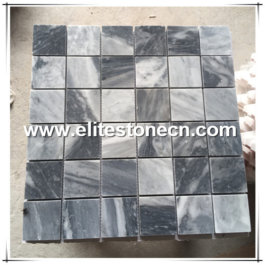ES-R31 wholesale Italy square carrara grey marble mosaic tiles