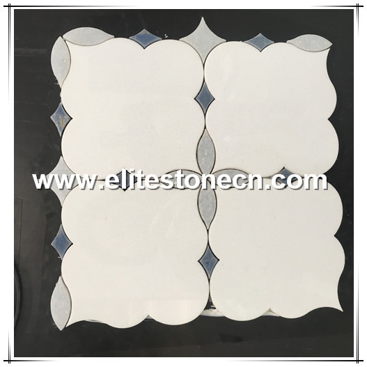 ES-W248 Factory supply mixed color customized marble flower mosaic pattern