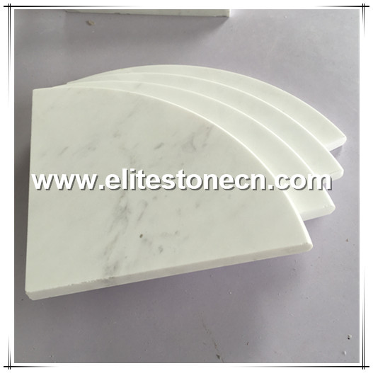 ES-F10 Ariston White Marble Shower Corner Shelf Set