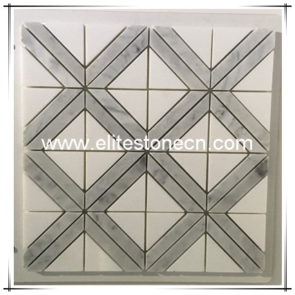 ES-T54 Square Marble Mosaic Hotel Bathroom Wall tiles