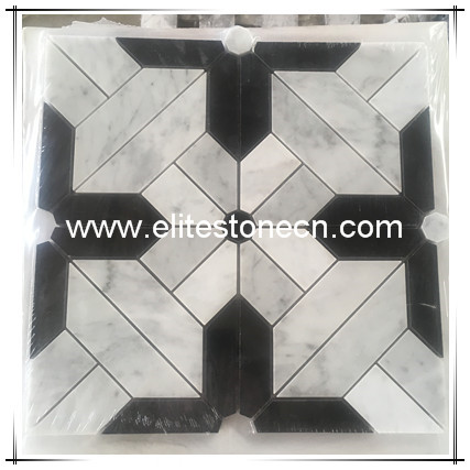 ES-C63 Carrara white marble hexagon tile kitchen bathroom floor tile