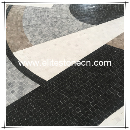 ES-L03 Customized mosaic pattern handmade mosaic mural marble mosaic for shower floor entrance