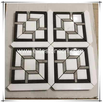 ES-W468 Chinese factory prices wall cover stone design wall face stone tiles square Marble Mosaics For Wall And Floor mixed fashion