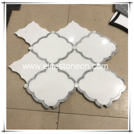 ES-W479 Flower shape marble mosaic sheet tile for bathroom/kitchen wall cladding