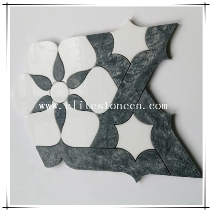 ES-W485 New Designs Home Decor Modern House Exquisite Flower Shapes Marble Stone Mosaic For Wall Background Or Bathroom Decoration