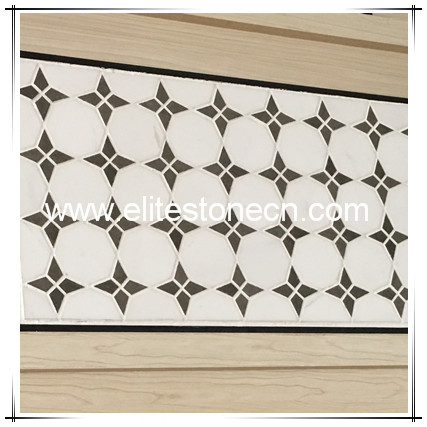 ES-W512 High Quality marble flower design mosaic from china supplier