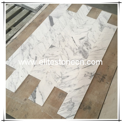 ES-M22 China suppliers statuario white Italy marble bathroom floor tiles