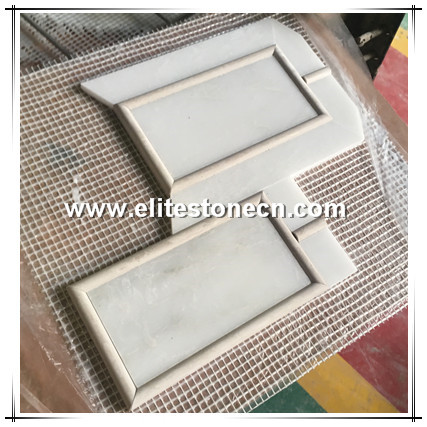 ES-K07 Marble moulding wall skirting marble flooring border design