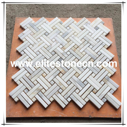 ES-G47 home decor tile bathroom calacatta marble design stanza mosaic