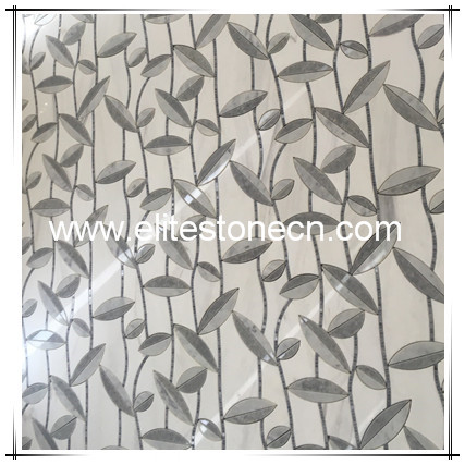 ES-W316 hot sales leaf shaped marble mosaic for flooring