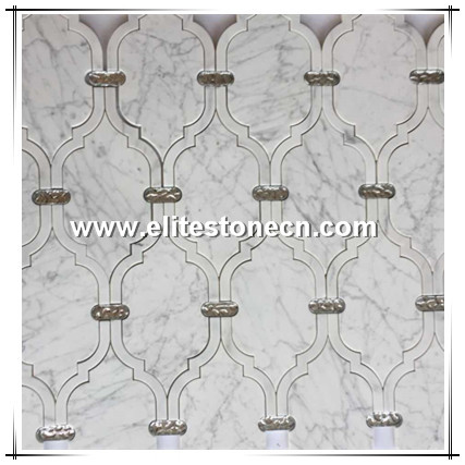 ES-W318 Hot sale wholesale price arabesque marble mosaic tile lantern mosaic