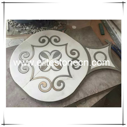 ES-W321 hot sale waterjet polished marble floor tile mosaic cheap patterns