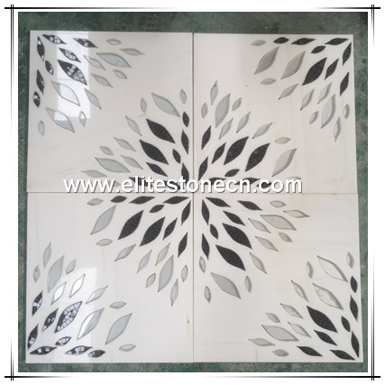 ES-W334 Wholesale Modern Glass And Marble Mosaic Wall Tile In Background Wall