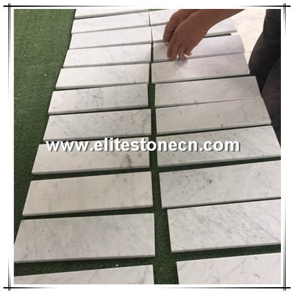ES-C79 Brick Italy Carrara White Marble Mosaic Bathroom Floor Tile