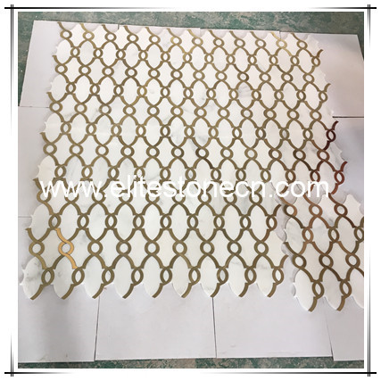 ES-W346 factory direct sale oriental white marble stone mosaic