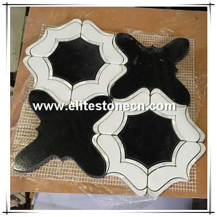 ES-W277 cladding marble tiles shell 12x12 tile stone mosaic