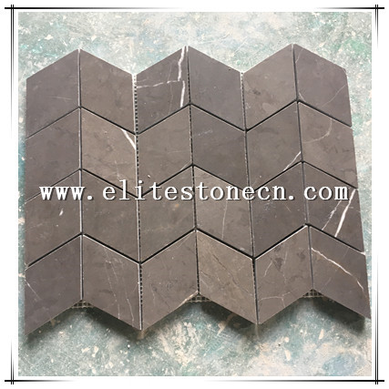 ES-R57 Direct Factory For Wall Decorative Stone tile grey Marble Mosaic