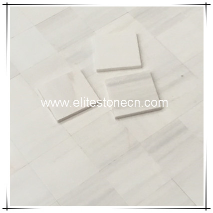 ES-D15 Dolomite White Marble 10mm Square Natural Stone Mosaic Tile For Wall