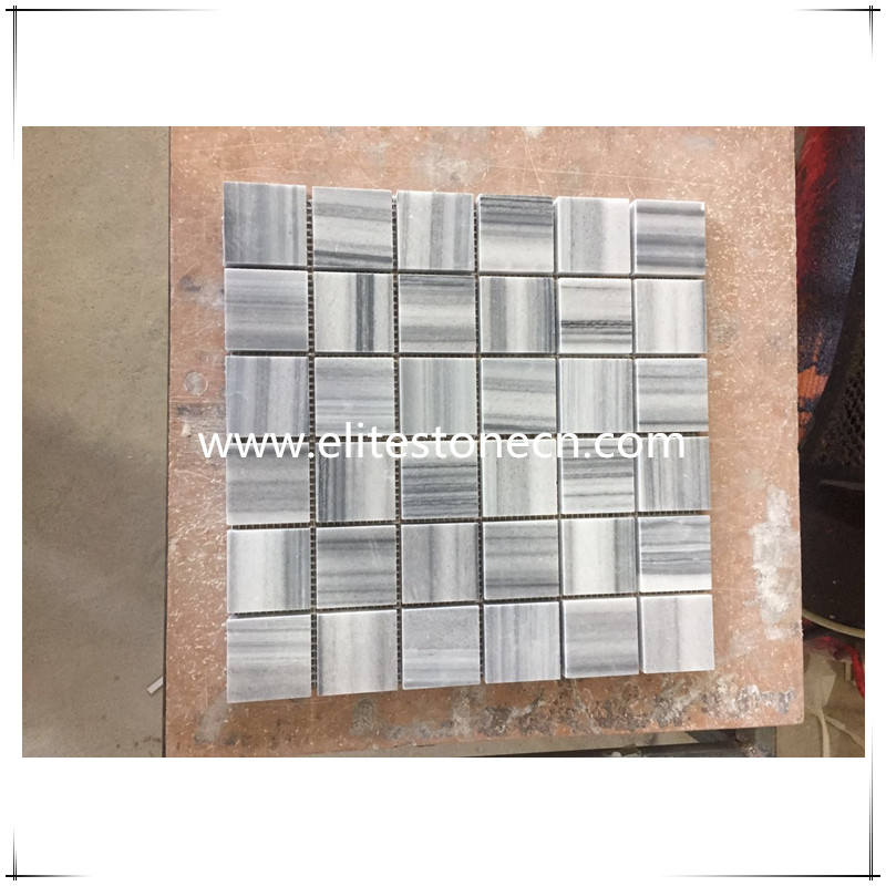 ES-R65 Square Natural Marble Mosaic For Kitchen Bathroom Backsplash
