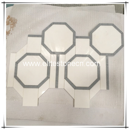 ES-T78 Thassos white marble mosaic tile new design for bathroom kichen backsplash