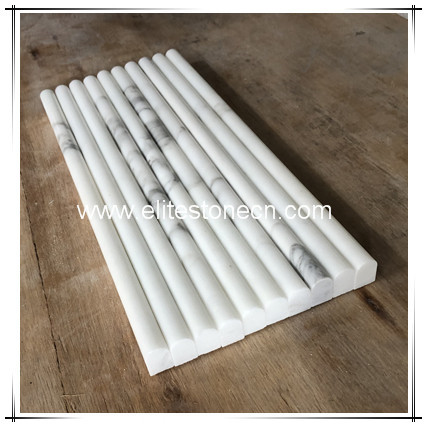 ES-B38 Supply Chinese Calacatta Pencil Liner Stone Molding For Wall Border Decor