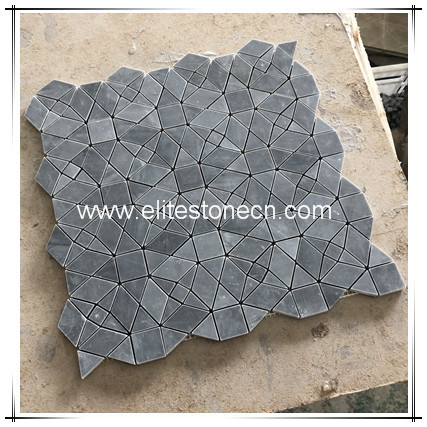 ES-R73 Cheap Wholesale Chinese Grey Marble Mosaic For Home Decorate Stone For Wall