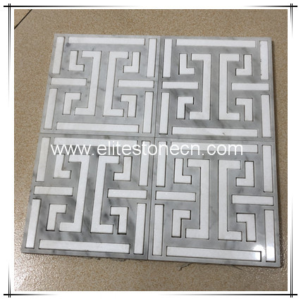 ES-W521 Good quality home wall decoration white marble mosaic for sale