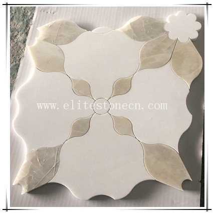ES-W534 Good Price Marble Stone Art Floor Tile Mosaic Free Flower Pattern Mosaic