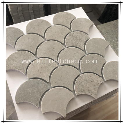 ES-R78 Fan shape marble mosaic tile backsplash bath kitchen tile wall mosaic manufacturer